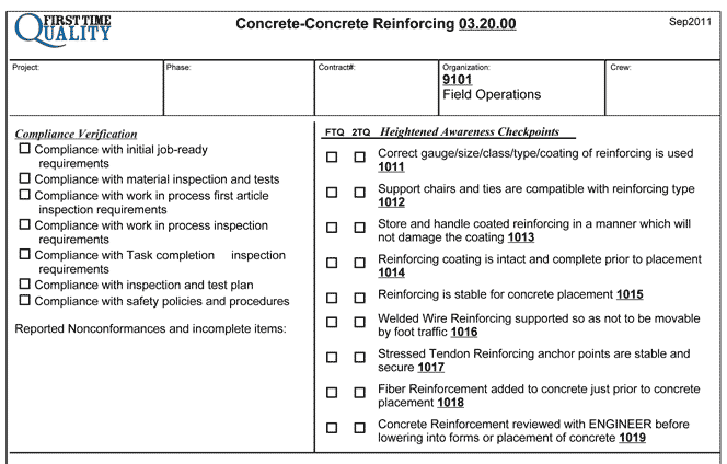 Home Inspection form